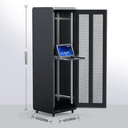 MT-VIKI 16 Port VGA KVM Console, 1U Rack Mount KVM Console w/15.6'' LCD Monitor, 1080P All-in-ONE LCD KVM Console Integrated Touchpad+Keyboard+Drawer+16 KVM Cables