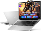 NIMO 15.6" IPS FHD-Gaming-Laptop, AMD Ryzen 5 6600H 6-Cores 660M GPU 32GB DDR5 RAM 2TB SSD(Beat i7-1165G7, Up to 4.5GHz) Computer with 100W GaN Type C Fingerprint Backlit Keyboard Win 11