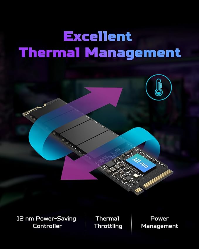 Predator GM7 2TB SSD: M.2 2280 PCIe Gen 4 x4 NVMe 2.0, Read Speed Up to 7400 MB/s, Internal PC Solid State Drive for Laptop, Desktop and PS5 - BL.9BWWR.119