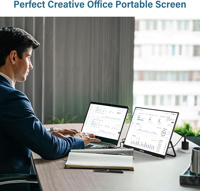 InnoView 2K 180HZ Portable Monitor, 18" OD Gameplus 2560x1600 QHD 100% sRGB Portable Gaming Monitor with Kickstand HDR FreeSync Travel Monitors for Game Console, PS5, Switch, PC, Phone