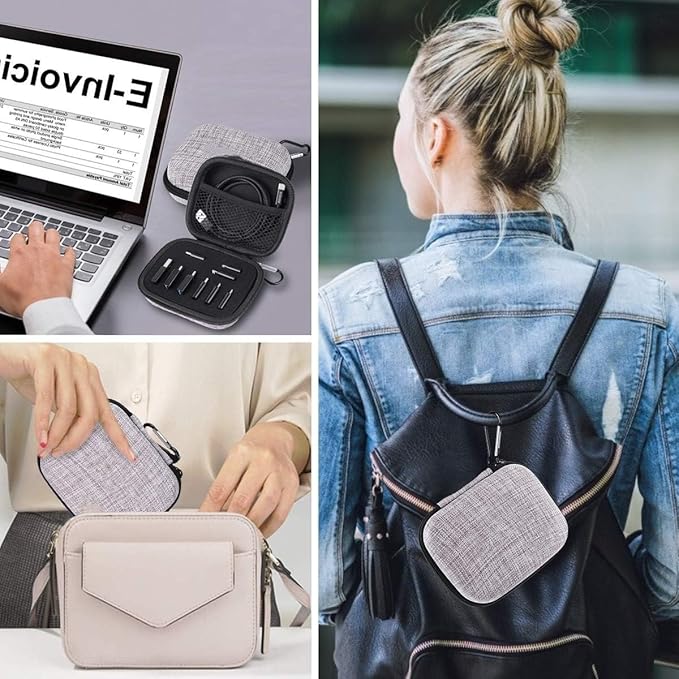 10-Piece Type C Adapter Kit, Compatible with Micro USB/Type C/USB OTG Adapter, Travel Case with and Carabiner, Includes USB Type C Cable