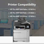 4 Pack (BK/C/M/Y) 312A | CF380A CF381A CF382A CF383A Remanufactured Toner Cartridge Replacement for HP Color Laserjet Pro M476dw(CF387A) M476dn(CF386A) M476nw(CF385A) Printer,Sold by TopInk