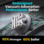 4.5" Suction Cup Camera Mount – Ultimate Car Camera Mount with Cold Shoe, NATO Rail, and Threaded Holes for Cameras, Action Cameras, Phones (4.5")