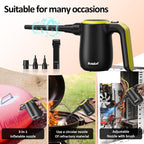 Compressed Air Duster for Electronics, Canned Air Electric for PC, Laptop, Console, Electronics and Home Cleaning, Replaces Compressed Air Cans.