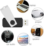 TOPESEL 50PCS 16GB Bulk USB 2.0 Flash Drive Swivel Memory Stick Thumb Drives Pen Drive (16gig, 50 Pack, Black)