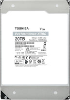 Toshiba X300 PRO 20TB High Workload Performance for Creative Professionals 3.5-Inch Internal Hard Drive – Up to 300 TB/Year Workload Rate CMR SATA 6 Gb/s 7200 RPM 512 MB Cache - HDWR62AXZSTB