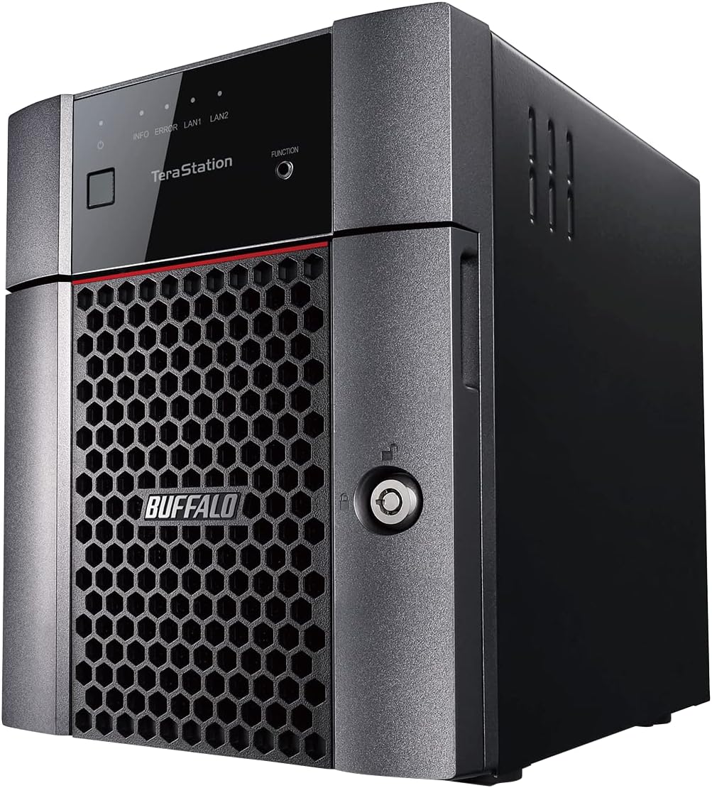 BUFFALO TeraStation Essentials 4-Bay Desktop NAS 8TB (4x2TB) with HDD Hard Drives Included 2.5GBE / Computer Network Attached Storage/Private Cloud/NAS Storage/Network Storage/File Server