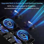 6 Bay Hard Drive Enclosure with Cooling Fan for 2.5“/3.5" SATA HDD/SSD with USB A/C 3.0, Support Hot Swappable, Daisy Chain Expansion, Tool-Free HDD Enclosure, DAS(NO RAID/NAS)