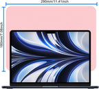 2 Pack Microfiber Liner Cleaning Cloth 13" with Screen Keyboard Imprint Protection, Laptop Keyboard Protector Compatible with MacBook Pro/AIR 13" and MacBook Pro 14"-(Grey+Pink)