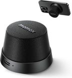 MOMAX Magnetic Portable Bluetooth Speaker - Mini Waterproof Shower Speaker with Bass, 12H Playtime, Outdoor Speaker True Wireless Stereo Pairing for Golf, Beach, Home, Travel, Gift Ideas