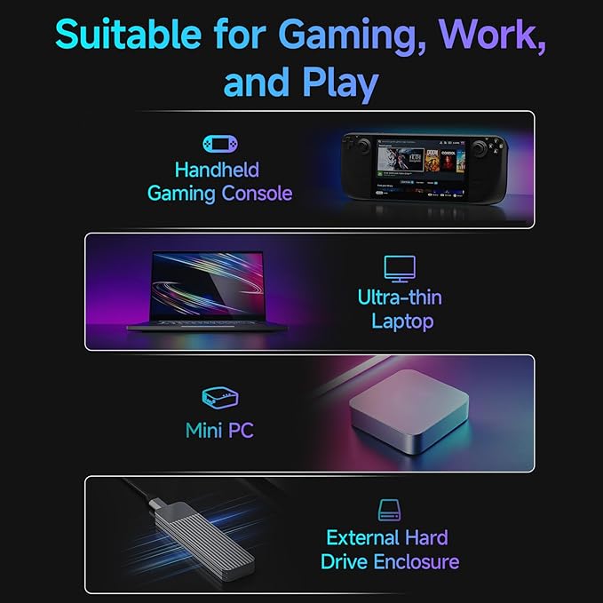 1TB M.2 2230 NVMe SSD, PCIe Gen 4x4 Speed up to 5000 MB/s, 2230 SSD Compatible with Steam Deck/ROG Ally/Microsoft Surface Pro/Mini PCs, S630