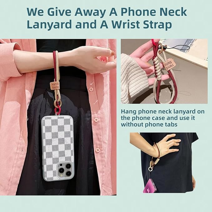 Clip and Go Strap for Phone with Wallet - Adjustable and Detachable Phone Lanyard Crossbody, Wrist Wallet for Home Travel