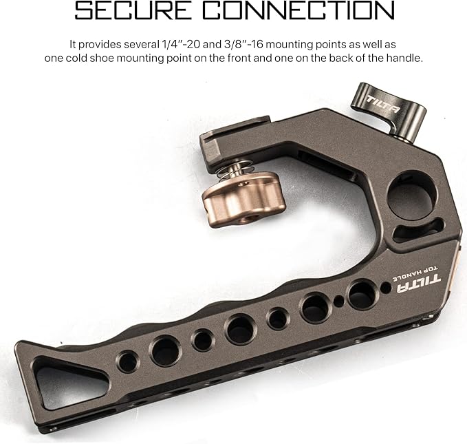 Tilta Quick Release Top Handle - (for BMPCC 4K/6K and Most DSLR/mirrorless Cameras) (Tilta Gray)