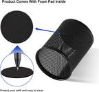 Comix Pen Holder Desk Organizer, Wire Mesh Pencil Cup with Foam Pad and Non-Slip Bottom Office Supplies Desk Accessories for Home Office School, 1 Pack
