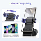 KIWIFOTOS Universal Phone Camera Grip Phone Tripod Mount with Remote Control & Cold Shoe Adapter for iPhone 16 Pro Max Samsung Travel Selfie Vlog Video Shooting Camera Grip