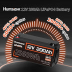 2PACK 12V 200Ah LiFePO4 Battery, Built-in 200A BMS, Rechargeable Deep Cycles DIY Battery, 2560Wh Lithium Battery for Off-Grid and Home Solar System, Marine, Trailer, RV