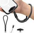 Kaptron Adjustable Phone Wrist Strap - Universal Cell Phone Lanyard Wrist Strap with Lanyard Patches