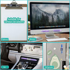 Adhesive Pen Holder for Wall Pencil Holder for Desk Organizer, 6Pack Silicone Pen Holders for Clipboard, Marker Holder Sticky Pen Holder for Desk, Office Supplies Stylus Holder Pen Organizer (6 grey)