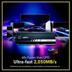 Addlink P21 2TB Portable External SSD, Up to 2,000MB/s Read, USB 3.2 Gen 2x2, Lightweight Storage for Photography, Video, Gaming and Fast backups, for PC Laptop Mac Windows Linux Android PS4 PS5