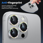 WSKEN for iPhone 16 Pro/iPhone 16 Pro Max Camera Lens Protector - [Original Shooting Model] Shatterproof Ultra HD Tempered Metal Glass Camera Screen Protector Cover Film Accessories