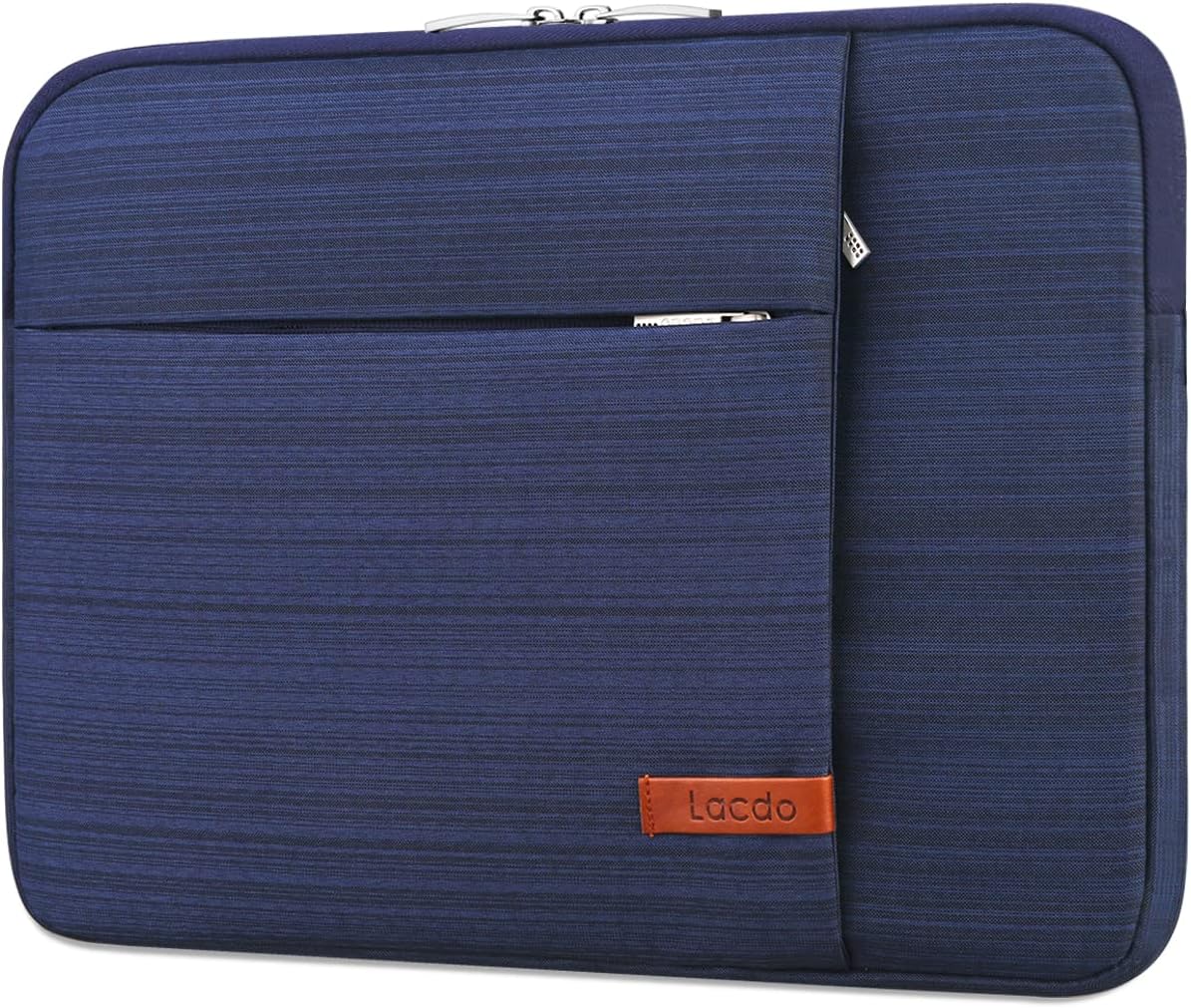 Lacdo Laptop Sleeve Case for 16 inch New MacBook Pro M4/M3/M2/M1 Pro/Max A3403 A3186 A2991 A2780 A2485 A2141 2024-2019 | 15 inch Microsoft Surface Laptop 7th Copilot+PC, 6 5 4 3 Computer Bag, Blue