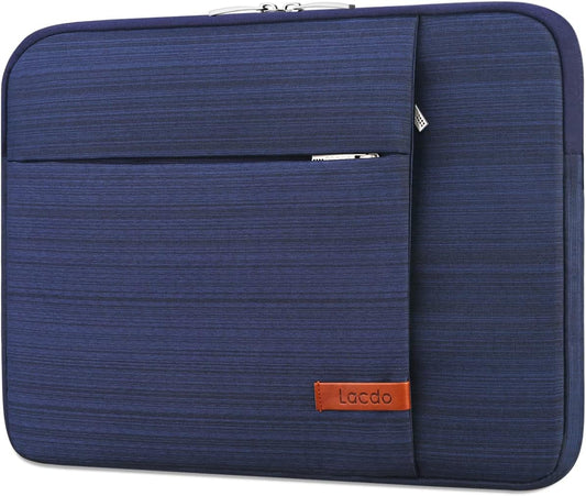 Lacdo 13 inch Laptop Sleeve Case for 13 inch New MacBook Air M4 A3240 2025, M3 A3113, M2 A2681, M1 A2337 | 13" MacBook Pro M2/M1 A2338 A2251 A2289 | 13" iPad Air M3/iPad Pro M4 Computer Bag, Blue