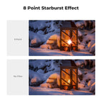 K&F CONCEPT 58mm Star Filters Kit (3pcs) 4 Points 6 Points 8 Points Cross Screen Starburst Filters Set -18 Layer Coating Ultra Slim Optical Glass Camera Lens Filter with 3 Cleaning Cloth