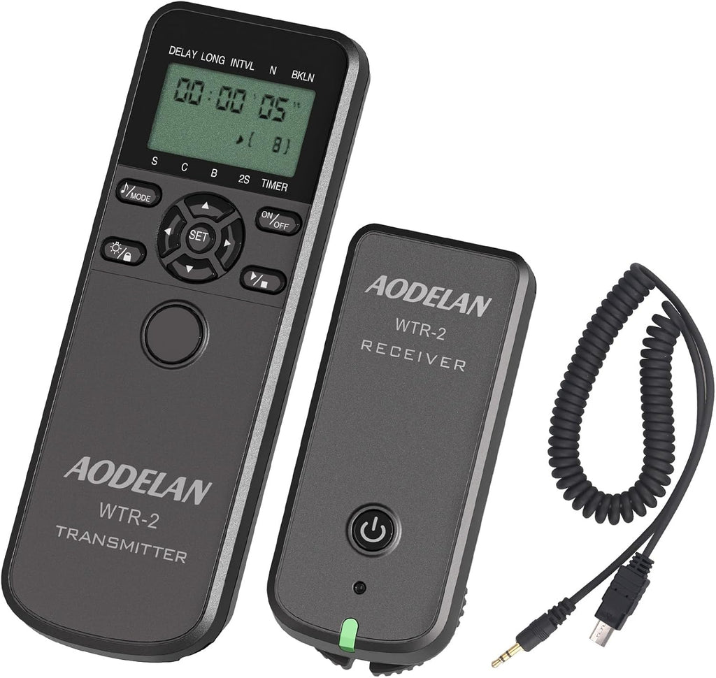 AODELAN Wireless Camera Timer Shutter Remote, Timelapse Intervalometer Shutter Remote Release Control for Sony A9 a7 a7III 7RIV ZV-1 a6000 a6400 a6600 RX10 IV; Replaces Sony RM-SPR1