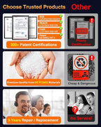 VANMASS Car Phone Holder Mount 2025 Upgraded [Patent Steel-Hook] Car Vent Phone Mount Clip Military-Grade Shockproof Cell Phone Car Mount Handsfree Truck Stand Vent Cradle for iPhone 16 Android,Black