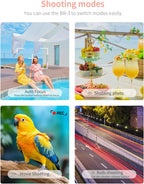 Hanpusen Rechargeable Camera Remote Control for Sony - Wireless Shutter Release with OLED Screen compatiable with ZV-1F,ZV-1II,ZV-1,ZV-E10II,ZV-E10,A6100,A6400,FX30,FX3;Replace Sony RMT-P1BT（Black）