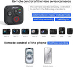 YDW Bluetooth Remote Control for INSTA360 X5 X4 X3 X2/Ace Pro2/Ace Pro/Ace/GO 3S/GO 3/ONE RS/ONE R/Gopro Hero13/12/11/10/9/8/Max/Mini,Wireless 50M Remote Control Range