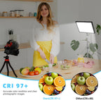 LED Photo Video Light 2-Pack, Bi-Color 2800-6500K Dimmable USB LED Continuous Light, 68" Photography Lighting Kit with Tripod Stand for Studios, YouTube TikTok Video Recording, Game Streaming