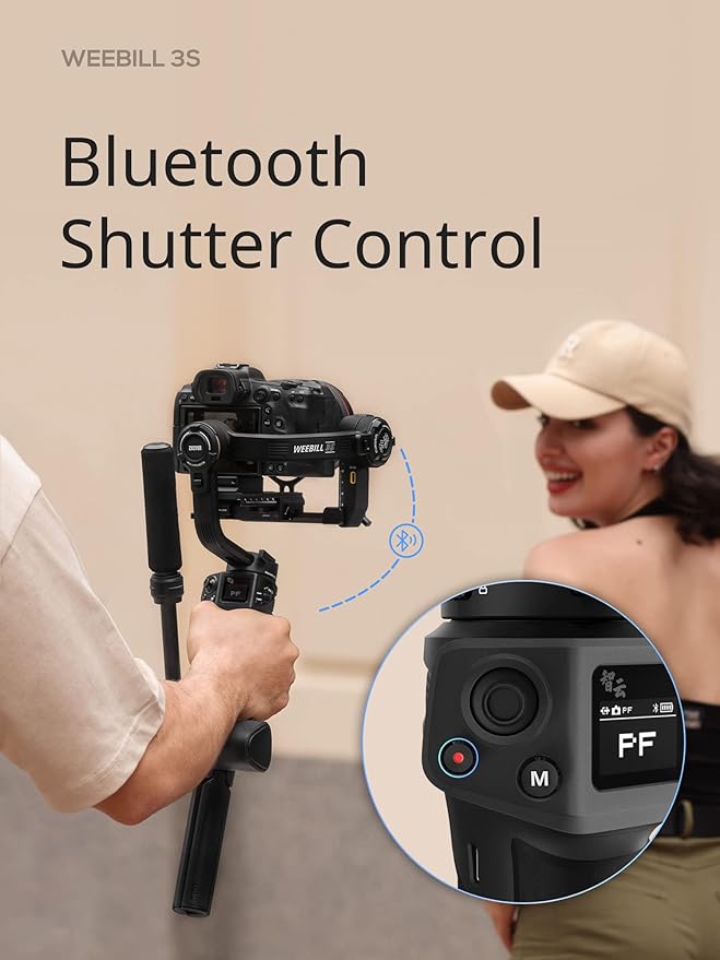 ZHIYUN Weebill 3S [Official] Gimbal Stabilizer for DSLR and Mirrorless Camera Canon/Nikon/Sony/Panasonic/Fujifilm,Fill Light,Native Vertical Shooting