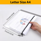 24pcs A4 Mesh Zipper Pouch File Bags, Black Reusable Zipper Bags for Organizing Storage, Waterproof Puzzle Bag, Zipper File Bags for Board Game Storage and School Office Supplies