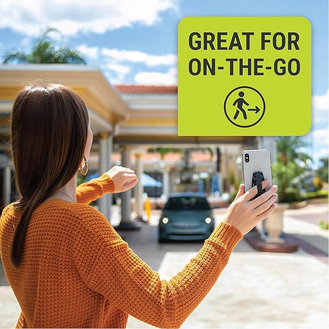 Gear Beast Universal Cell Phone Grip - Ultra Slim Elastic Finger Holder & Phone Stand