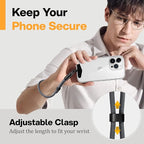 Kaptron Adjustable Phone Wrist Strap - Universal Cell Phone Lanyard Wrist Strap with Lanyard Patches