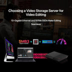 Asustor Flashstor 12 Pro FS6712X - 12 Bay Pure M.2 SSD NAS Network Storage Enclosure, Quad-Core 2.0GHz, 12 M.2 SSD Slots, 10GbE Port, 4GB RAM DDR4 (Diskless)