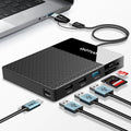 2TB Docking Station External Hard Drive Storage, USB-C Hub + HDD 7-in-1, USB 3.0, SD/TF Card, HDD for Windows, Mac, Android, TV, Phone, Laptop, Desktop, PC