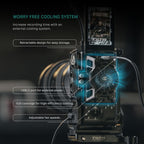 Tilta Camera Cage for ZV-E1 Pro Kit | Includes NATO Top Handle, Cooling System, Rod, LWS Baseplate | Cold Shoe, NATO Rail, M3 and 1/4""-20 Threads Mounts | Silver