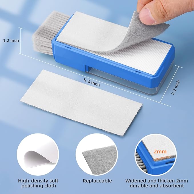 Ordilend Keyboard Cleaning Kit Laptop Cleaner, All-in-One Computer Camera Cleaning Kits Brush Tool, Multi-Function PC Electronic Cleaner for iPad iPhone Pro Earbuds Camera Monitor with Patent, SkyBlue