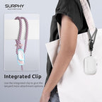 SURPHY 3 Pack Phone Wrist Strap with CellPhone Tether Tab, Cellphone Lanyard, Phone Strap with 2-Color Braided, Wrist Lanyard