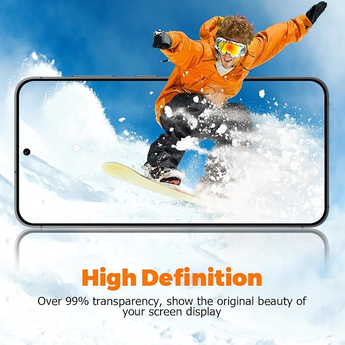 2 Pack Matte Glass Screen Protector for Samsung Galaxy S25 Ultra 5G(6.9 inch), Anti-Glare & Anti-Fingerprint Case Friendly Tempered Glass Film, Bubble Free,Fingerprint unlock,HD Clear,Smooth as Silk