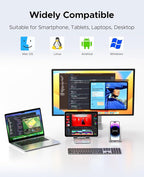 ORICO 1TB Portable SSD, Up to 1050MB/s, Compact with 2 in 1 USB C & A Cable, External Solid State Drives, Reliable Storage for USB C Smartphone, Tablet, PC - M10PRO