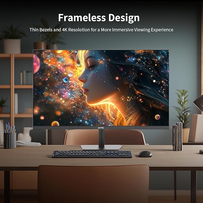 KTC 24.5 Inch 100Hz IPS Computer Monitor - FHD(1920 x 1080P), Anti-Blue Light Screen, 126% sRGB, 16.7M, Support FreeSync and GSync, PC Monitor for Casual Gaming and Working