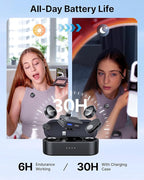 BOYA BOYALINK 3 Wireless Lavalier Microphone for iPhone/Android/Camera/PC/Tablets,AI Noise Cancellation,48kHz/24Bit Studio Sound,APP Control,984ft 30h Battery with Charging Case for Vlogging Interview