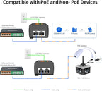 2.5Gb PoE Injector Adapter 60W, IEEE 802.3bt/at/af Compliant, Converts Non-PoE to PoE Network, 100/1000/2500Mbps RJ45, Up to 328 ft, Plug & Play (60W)