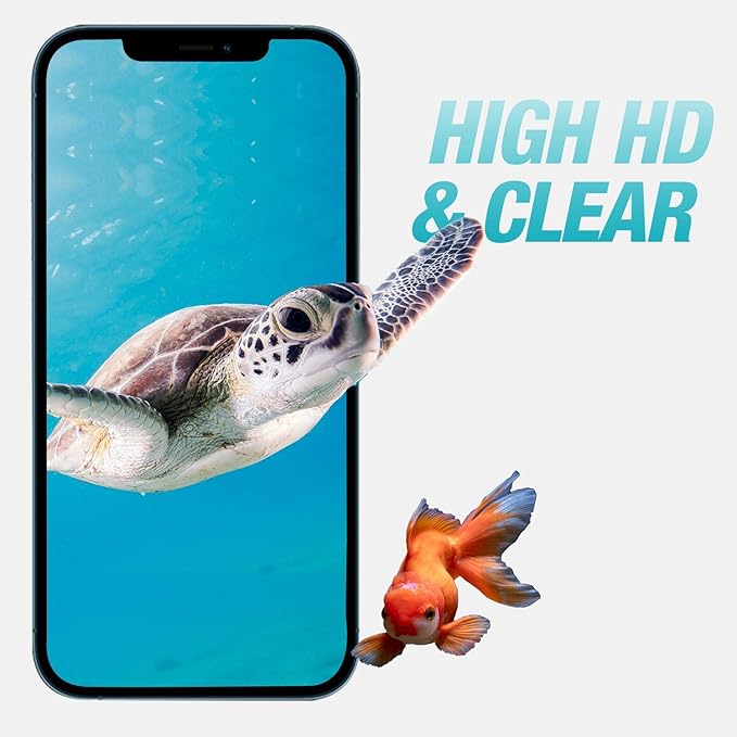 iPhone 12 Pro Max Tempered Glass Screen Protector [3 Pack]