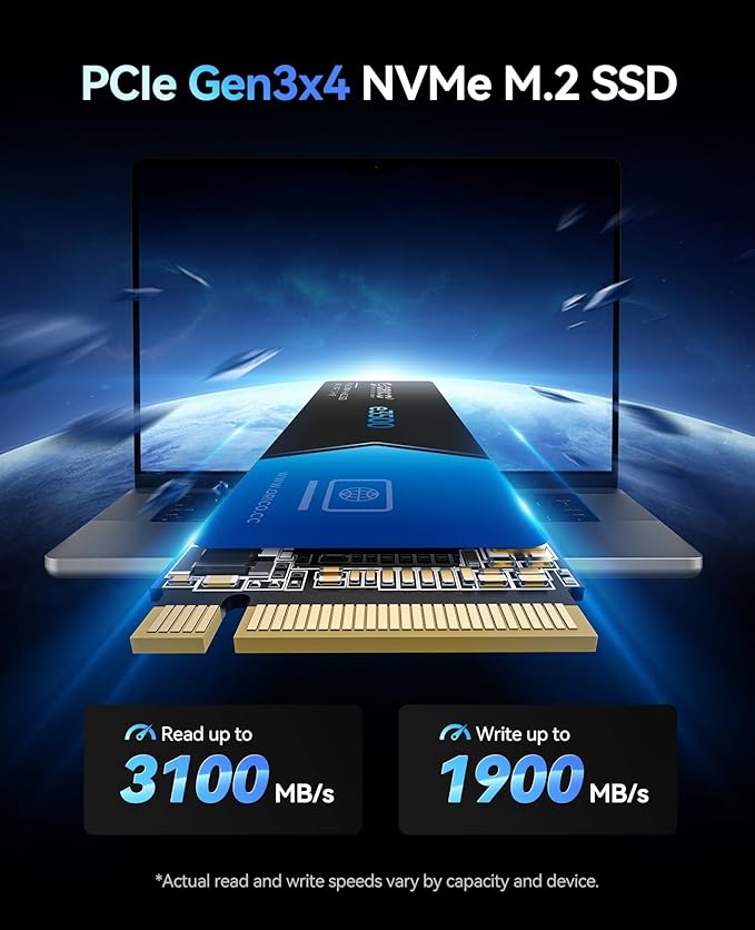 ORICO 1TB M.2 NVMe SSD, PCIe Gen3x4 M2 2280 SSD, Up to 3100MB/s Read & 1900MB/s Write, 3D NAND Flash Internal Solid State Drive with SLC Cache, Compatible with Laptops PC Desktops-e3500