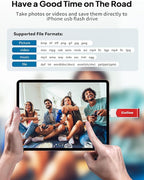 Gulloe 512GB Flash Drive Intended for iPhone, Memory Stick Storage for Photos and Videos Backup, Compatible with iPhone iPad Android PC, Plug and Play, No Application Required (Red)