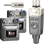 Xvive U4R2 Wireless in-Ear Monitor System Professional IEM System 1 Transmitter and 2 Beltpack Receiver for Studio, Band Rehearsal, Live Performance (U4R2)